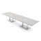 Skutchi Designs Rectangle Conference Table With Power Unit, 48 in W, 168 in L, Ivory HAR-REC-48X168-DOU-K458-ESIL - alternate 1