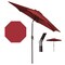 Panama Jack Outdoor Panama Jack Red 9 Ft Alum Patio Umbrella W/Crank PJO-6001-RED - alternate 3