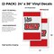 Signmission Live Bait, Vinyl Decals Only 24 Inch x 36 Inch, Vinyl Decal, 2PK DSB-2436-2PACK-Live Bait - alternate 2