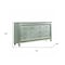 Homeroots 18" Champagne Solid Wood Double Dresser 347171 - alternate 4