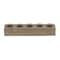 Homeroots Set of Six Brown Solid Wood And Glass Additional Accessory, 6PK 487947 - alternate 5