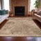 Homeroots 5' X 8' Tan And Beige Abstract Washable Indoor Outdoor Area Rug 630892 - alternate 7
