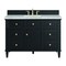 James Martin Vanities Lorelai 48'' S Vanity, Black Onyx w/ Victorian Sil Silestone Top w/FreePower Wireless Charger 424-V48-BKO-FVSL - alternate 1