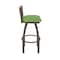 Holland Bar Stool Co Revelle 30in Swivel Bar Stool with Bronze Finish, Medium Back and Graph Parrot Seat 881 - alternate 10