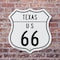 Signmission Texas Route Marker Shield Sign Us 66, 6 Inch X 6 Inch, Plastic Sign SHI-P-6-466 - alternate 5