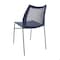Flash Furniture HERCULES Navy Stack Chair with Air-Vent Back, Non-Sled Base and Gray Powder Coated Metal Frame, 5PK 5-RUT-NC498-NV-GG - alternate 10