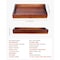 Vevor Serving Tray 17x12.2 Inch Acacia Food Serving Table Laptop Desk with Handles WB-XSM43315 - alternate 7