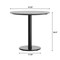 Flash Furniture 31.25" RD Tabletop, Seamless Surface Technology, Gray Faux Concrete, 18" Black RND Table Height Base ST-RD31-CMGY-TR18-GG - alternate 8