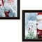 Homeroots Set Of Two Santas Blessings 4 Black Framed Print Wall Art, 2PK 407917 - alternate 4