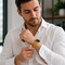 Elegani Mesh Stainless Steel Replacement Band Compatible with Apple Watch 40mm, Yellow Gold SBMST-YGD-40mm - alternate 5