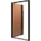 Vdomdoors Pivot Aluminum Door Axis 1133 Teak Entry Door W64xH100 Left Inswing AXIS1133PEXD-lam-W64xH100-LH-I - alternate 5