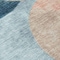 Homeroots 9' X 12' Rust Beige And Teal Blue Geometric Washable Indoor Outdoor Area Rug 604939 - alternate 5