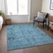 Homeroots 8' X 10' Sky Blue And Gray Oriental Washable Indoor Outdoor Area Rug 582065 - alternate 9