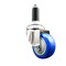 Service Caster 3 Inch 316SS Blue Polyurethane Wheel Swivel 1-1/8 Inch Expanding Stem Caster SCC-SS316EX20S314-PPUB-BLUE-118 - alternate 1