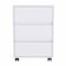 Homeroots 18in White Wood Accent Cabinet With Three Drawers 403736 - alternate 1
