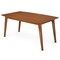 Homeroots 66" Brown Solid Wood Dining Table 640720 - alternate 5