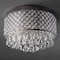 Jonathan Y Evelyn 14.7" 3-Light Crystal Drops/Metal LED Flush Mount, Chrome JYL6145A - alternate 12