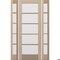 Doornmore G105, 65.25" x 98" ( 36" Door + 2x12" Side) Left Hand, Mahogany SDL 5 Lite Exterior Door G105-SW-3696-G105-SL_1-2_LI - alternate 12