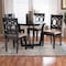 Baxton Studio Kara Modern Sand Dark Brown Finished Wood 5-Piece Dining Set 250-9399-10898-ZORO - alternate 10