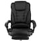 Elama High Back Adjustable Faux Leather Office Chair in Black with Adjustable Footrest ELM-F-011 - alternate 7