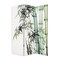Homeroots 72" Green And White Canvas Folding Three Panel Screen Room Divider 384580 - alternate 7