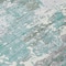 Homeroots 8' Blue And Teal Blue Round Abstract Washable Indoor Outdoor Area Rug 610440 - alternate 9