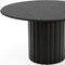 Homeroots 52" Black Solid Wood Pedestal Base Round Top Dining Table 721033 - alternate 6
