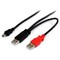Startech.Com 3 FT USB Y CABLE FOR EXTERNAL HARD DRIVE USB2HABMY3 - alternate 1