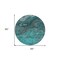 Homeroots 8' Teal Blue Aqua And Gray Round Abstract Washable Indoor Outdoor Area Rug 577843 - alternate 7