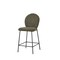 Homeroots Set of Two 26" Green and Black Fabric and Metal Counter Height Bar Chairs, 2PK 716229 - alternate 1