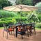 Leisuremod Chelsea Aluminum Outdoor Dining Table With 8 Chairs and Cushions, Cherry CC20-T63BL-CHR6 - alternate 10
