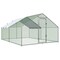 Wrightmaster 13.1 ft. x 9.8 ft. x 6.5 ft. Metal Chicken Coop w/ Waterproof and Anti-Ultraviolet Cover ZR-5505P437823 - alternate 1