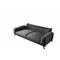 Homeroots 90" Dark Gray Linen Sleeper Sofa And Toss Pillows With Silver Legs 485605 - alternate 5