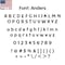 Aacc Self-Adhesive Vinyl Letter: D, Scale: 20 cm. Color: Black Font: Anders by, 24PK AACC-Anders-UD-Black-M20x24 - alternate 2
