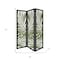 Homeroots 67" Green Solid WoodFolding Three Panel Screen Room Divider 376793 - alternate 4