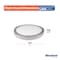 Bulbrite 7" Round 10.3-W 3000K LED Flush Mount Light, 1150 Lumens, Nickel Finish 773606 - alternate 8