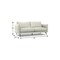 Homeroots 81" Gray Leather Sofa With Black Legs 640991 - alternate 7