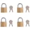 Prosource Padlock Set, Standard Shackle, 1/4 in Dia Shackle, 1-1/4 in H Shackle, Steel Shackle, Steel Body HD-240DX4-3L - alternate 1