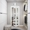 Sartodoors Sliding Closet Bi-fold Doors, Lucia 2555 White Silk with Clear Glass, Sturdy Tracks Moldings Trims LUCIA2555BF-WS-60 x 96 (2* 30x96) - alternate 5