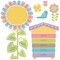 Trend Rainbow Garden Bulletin Board Set T8323 - alternate 1