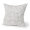 Homeroots 22" Cream And Black Geometric Linen Throw Pillow Cover with Embroidery 608205 - alternate 4