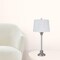 Homeroots 32" Nickel Metal Table Lamp With White Empire Shade 524719 - alternate 6