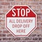 Signmission Stop All Delivery Drop Off Here, 10 inch X 10 inch, Aluminum Metal Signs, 5PK OC-A-5Pack-10-236 - alternate 6