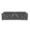 Homeroots 71in Dark Gray and Silver Italian Leather Loveseat 720478 - alternate 9