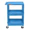 Luxor Flat Top and Tub Middle/Bottom Shelf Cart, 24" X 18", Utility Cart Shelf Style: Flush BUSTC211BU - alternate 5