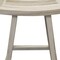 Homeroots 30" X 15" Light Gray Teak Square Shower Bench 376788 - alternate 9
