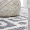 Jonathan Y Astrid Retro Trellis High-Low Cream/Gray 5 ft. x 8 ft. Area Rug SNT103B-5 - alternate 8