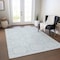Homeroots 9' X 12' Sky Blue And Ivory Geometric Washable Indoor Outdoor Area Rug 610857 - alternate 9