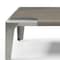 Homeroots 57" Light Gray and Silver Wood and Stainless Steel Coffee Table 714603 - alternate 6