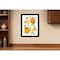 Homeroots Citrus Orange Botanical Black Framed Print Wall Art 529840 - alternate 4